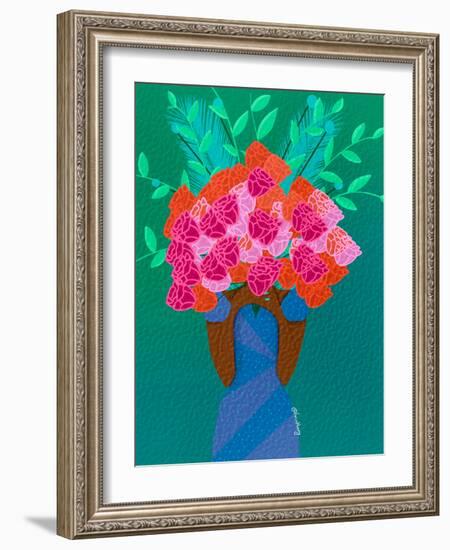 Blooming-Lorintheory-Framed Art Print