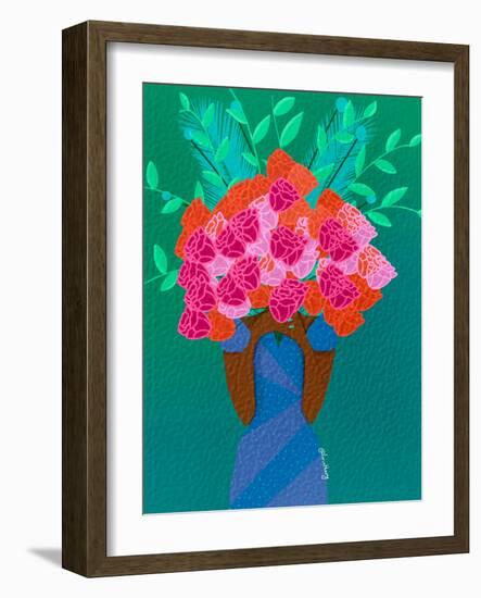 Blooming-Lorintheory-Framed Art Print
