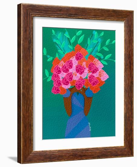 Blooming-Lorintheory-Framed Art Print