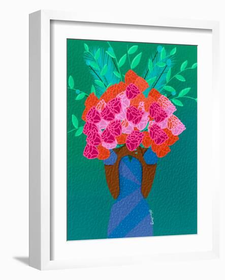 Blooming-Lorintheory-Framed Art Print