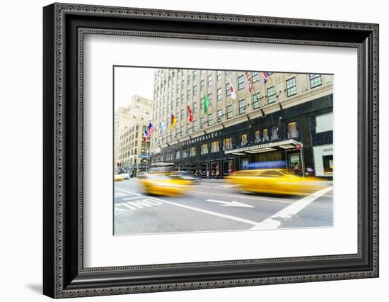 Bloomingdales Department Store and yellow taxi cabs, Lexington Avenue, Manhattan, New York City, Un-Fraser Hall-Framed Photographic Print