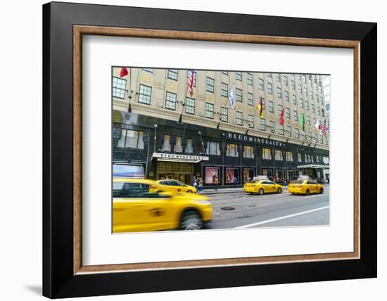 Bloomingdales Department Store and yellow taxi cabs, Lexington Avenue, Manhattan, New York City, Un-Fraser Hall-Framed Photographic Print