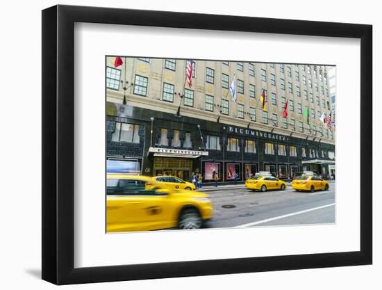 Bloomingdales Department Store and yellow taxi cabs, Lexington Avenue, Manhattan, New York City, Un-Fraser Hall-Framed Photographic Print