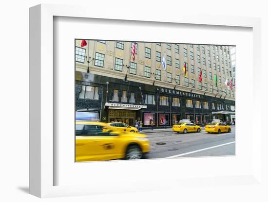 Bloomingdales Department Store and yellow taxi cabs, Lexington Avenue, Manhattan, New York City, Un-Fraser Hall-Framed Photographic Print