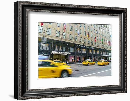 Bloomingdales Department Store and yellow taxi cabs, Lexington Avenue, Manhattan, New York City, Un-Fraser Hall-Framed Photographic Print