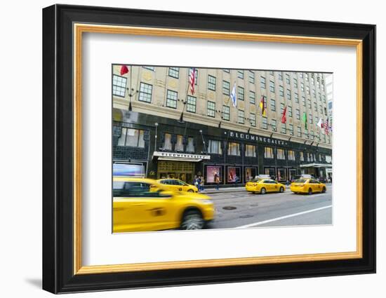 Bloomingdales Department Store and yellow taxi cabs, Lexington Avenue, Manhattan, New York City, Un-Fraser Hall-Framed Photographic Print
