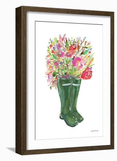 Blooms and Boots-Jessica Mingo-Framed Art Print