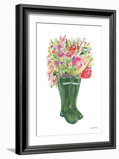 Blooms and Boots-Jessica Mingo-Framed Art Print