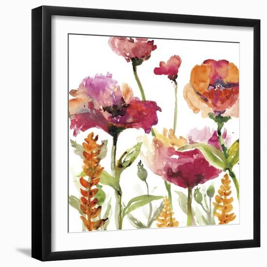 Blooms and Greens-Rebecca Meyers-Framed Giclee Print