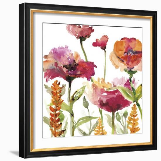 Blooms and Greens-Rebecca Meyers-Framed Giclee Print