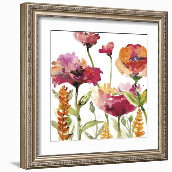 Blooms and Greens-Rebecca Meyers-Framed Art Print