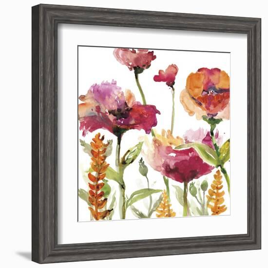 Blooms and Greens-Rebecca Meyers-Framed Art Print