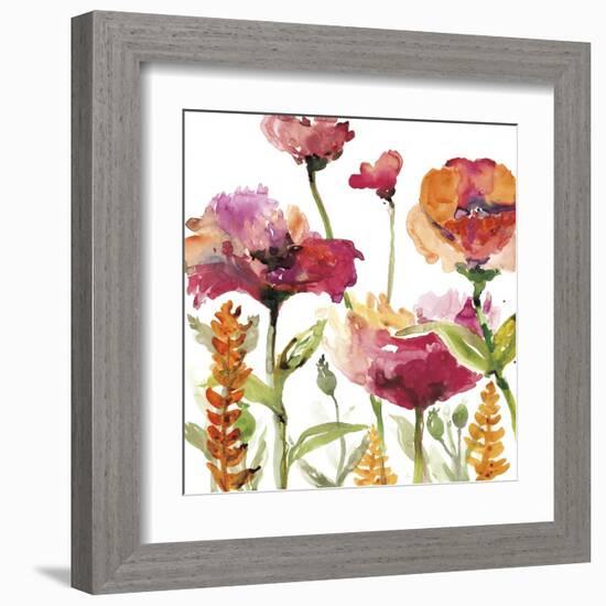 Blooms and Greens-Rebecca Meyers-Framed Art Print