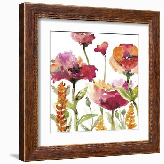 Blooms and Greens-Rebecca Meyers-Framed Art Print