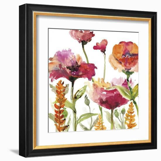 Blooms and Greens-Rebecca Meyers-Framed Art Print