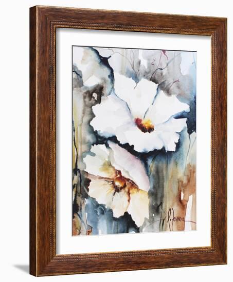 Blooms Aquas II-Leticia Herrera-Framed Art Print