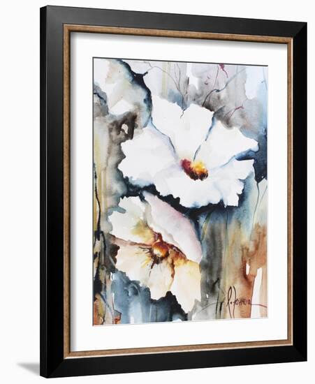 Blooms Aquas II-Leticia Herrera-Framed Art Print