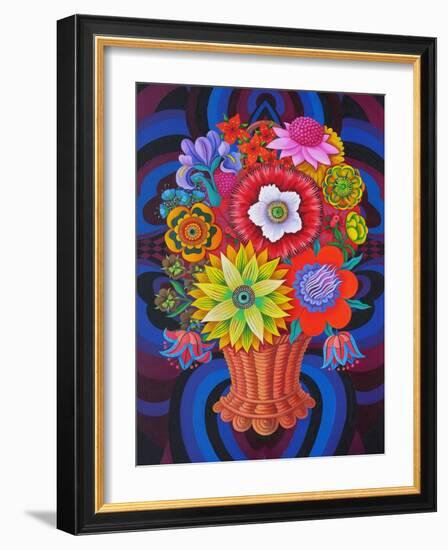 Blooms in a Basket, 2013-Jane Tattersfield-Framed Giclee Print