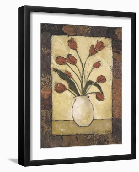 Blooms in Border II-Judi Bagnato-Framed Art Print