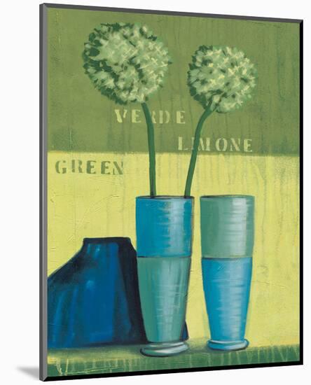 Blooms in Green-Anna Flores-Mounted Art Print