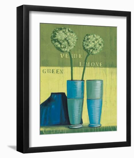 Blooms in Green-Anna Flores-Framed Art Print