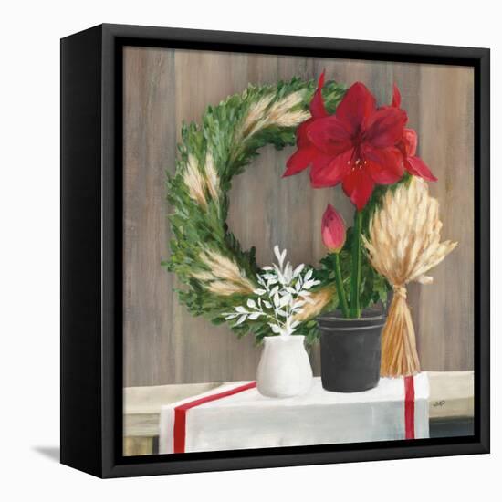 Blooms of the Season Dark-Julia Purinton-Framed Stretched Canvas