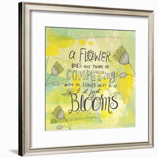 Blooms Quote-Elizabeth Caldwell-Framed Giclee Print