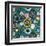 Blooms Teal Sq-Sharon Turner-Framed Art Print