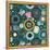 Blooms Teal Sq-Sharon Turner-Framed Stretched Canvas