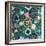 Blooms Teal Sq-Sharon Turner-Framed Art Print