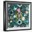 Blooms Teal Sq-Sharon Turner-Framed Art Print