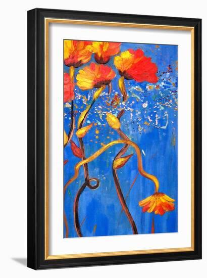 Bloomtime Four-Ruth Palmer-Framed Art Print