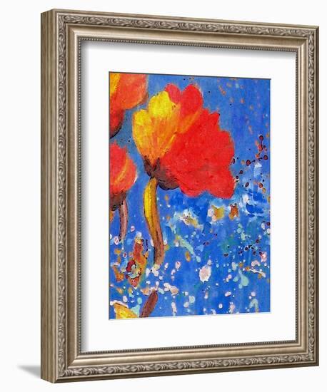 Bloomtime Three-Ruth Palmer-Framed Art Print