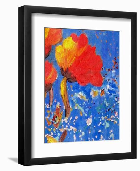 Bloomtime Three-Ruth Palmer-Framed Art Print