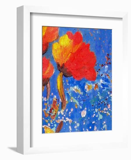 Bloomtime Three-Ruth Palmer-Framed Art Print