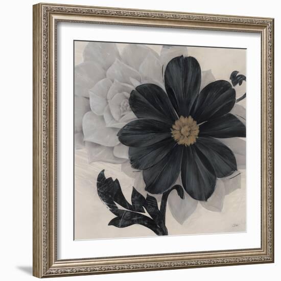 Blossom and Succulent Black-Ivo Stoyanov-Framed Art Print