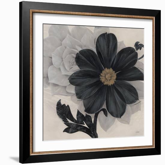 Blossom and Succulent Black-Ivo Stoyanov-Framed Art Print