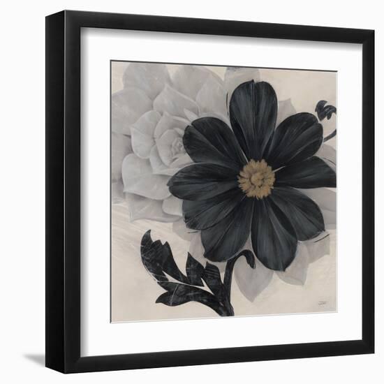 Blossom and Succulent Black-Ivo Stoyanov-Framed Art Print