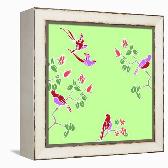 Blossom Birds-Anna Platts-Framed Premier Image Canvas