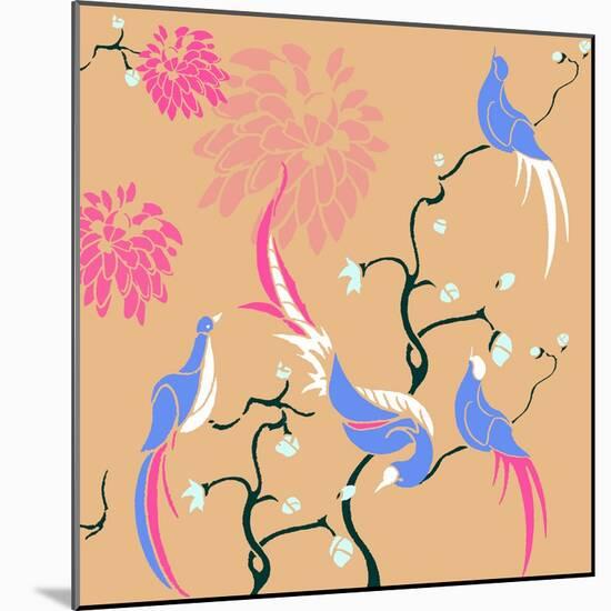 Blossom Birds-Anna Platts-Mounted Giclee Print