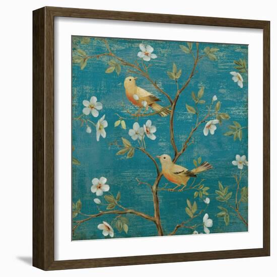 Blossom Blues-Daphne Brissonnet-Framed Art Print