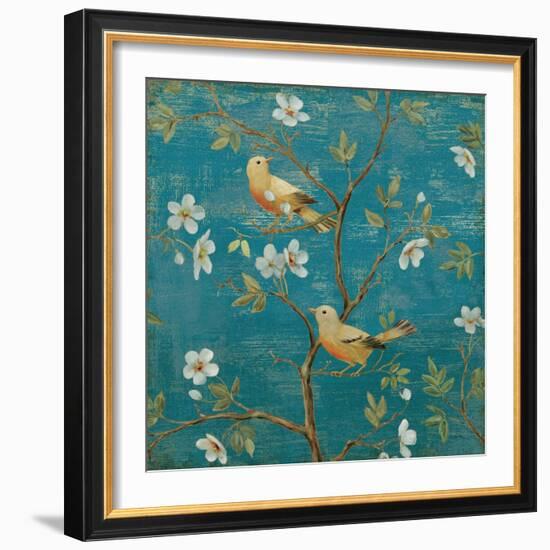 Blossom Blues-Daphne Brissonnet-Framed Art Print