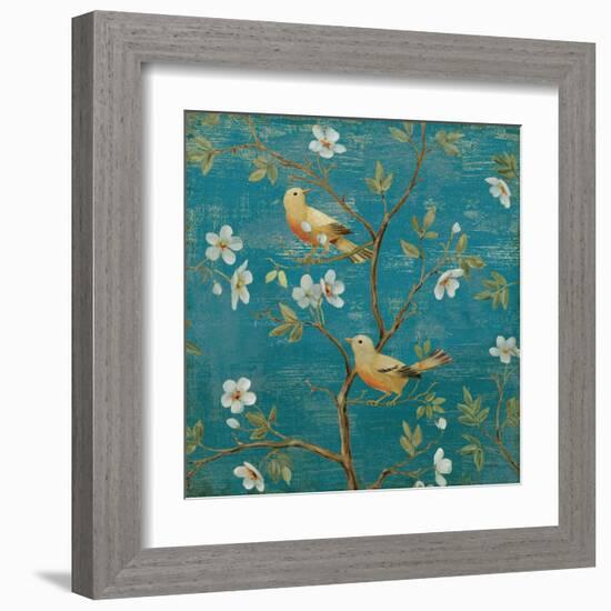 Blossom Blues-Daphne Brissonnet-Framed Art Print