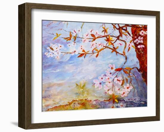 Blossom By The Waterside-Mary Smith-Framed Giclee Print