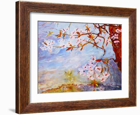Blossom By The Waterside-Mary Smith-Framed Giclee Print