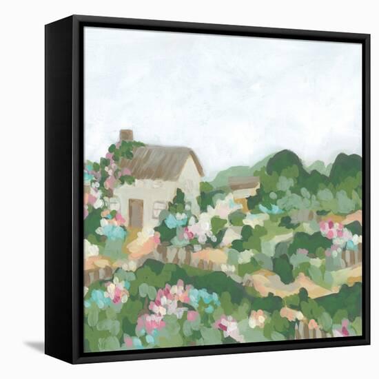 Blossom Cottage I-June Vess-Framed Stretched Canvas