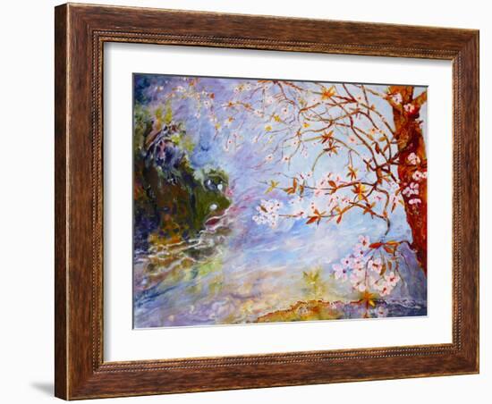 blossom in Darley park-Mary Smith-Framed Giclee Print