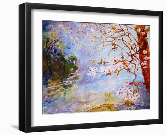 blossom in Darley park-Mary Smith-Framed Giclee Print