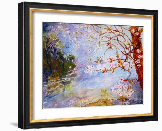 blossom in Darley park-Mary Smith-Framed Giclee Print