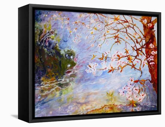 blossom in Darley park-Mary Smith-Framed Premier Image Canvas